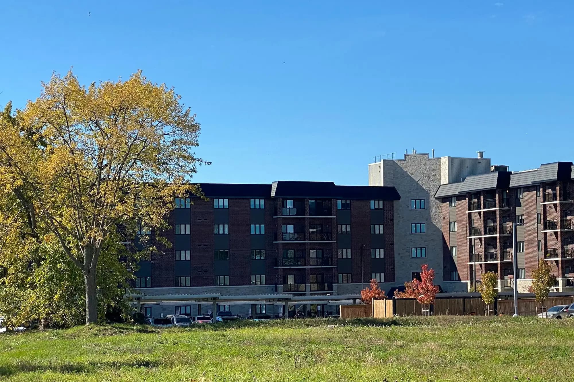 Low-rise apartment buildings in Woodstock, Ontario