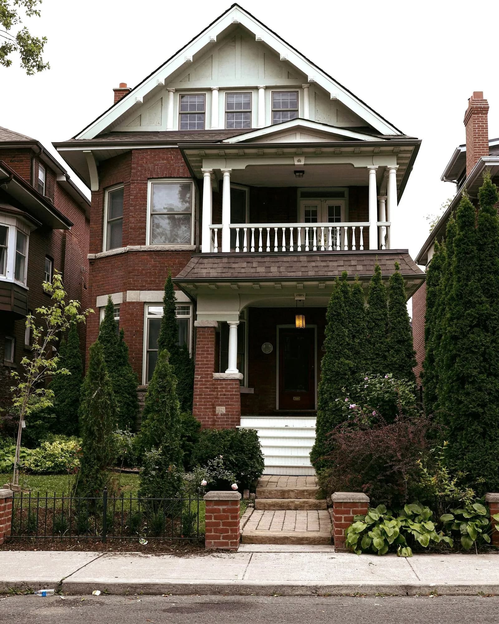 Brick house with a front porch