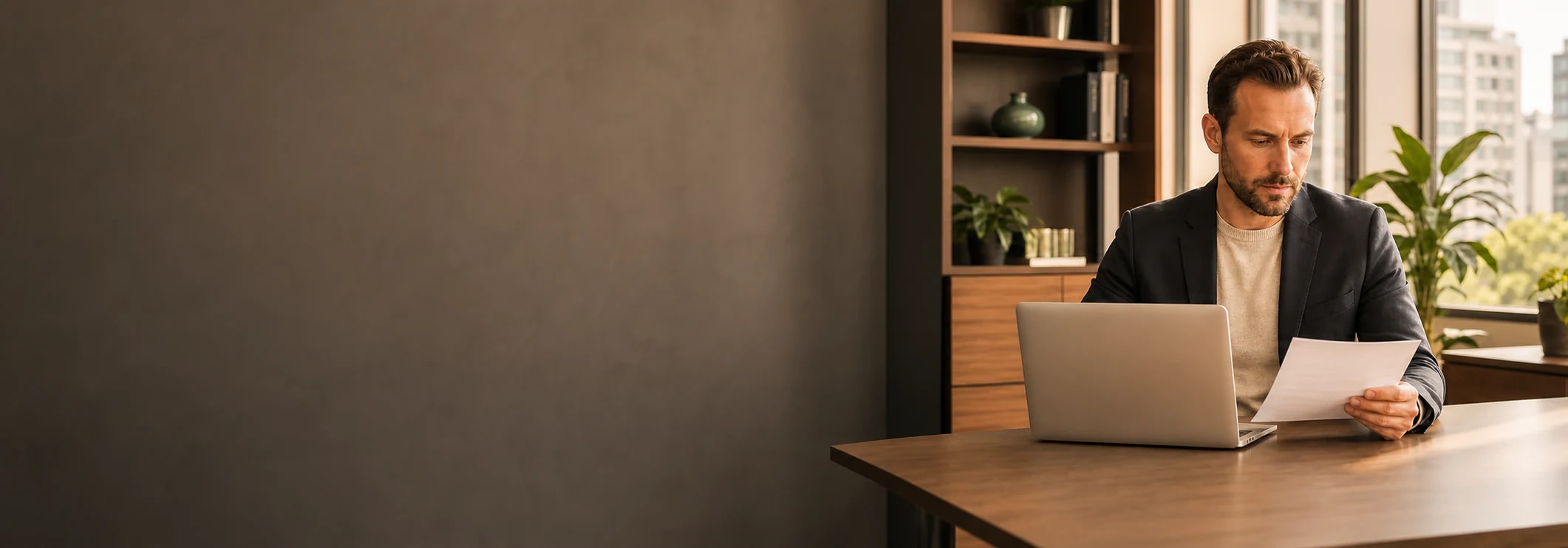 A property professional performs a structured review of a tenant application